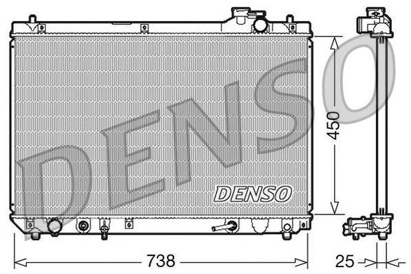 DENSO DRM51004 Soğutma Sistemi Su Soğutucu & Parçaları - LEXUS RX (MCU15) uyumlu