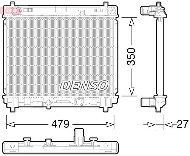 DENSO DRM50058 Soğutma Sistemi Su Soğutucu & Parçaları - TOYOTA URBAN CRUISER (_P1_) uyumlu