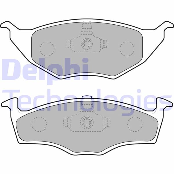DELPHI LP1675 Fren Sistemleri Fren Balatası - VW LUPO I (6X1, 6E1) uyumlu