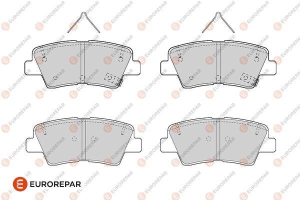 EUROREPAR 1682312780 Fren Sistemleri Fren Balatası - HYUNDAI i30 (GD) uyumlu