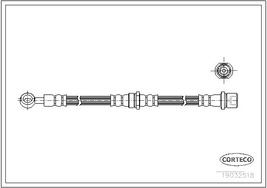 CORTECO 19032518 Fren Sistemleri Fren Hortumları - SUBARU LEGACY I (BC) uyumlu