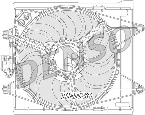 DENSO DER09051 Soğutma Sistemi Fan - FIAT PANDA (312_, 319_) uyumlu