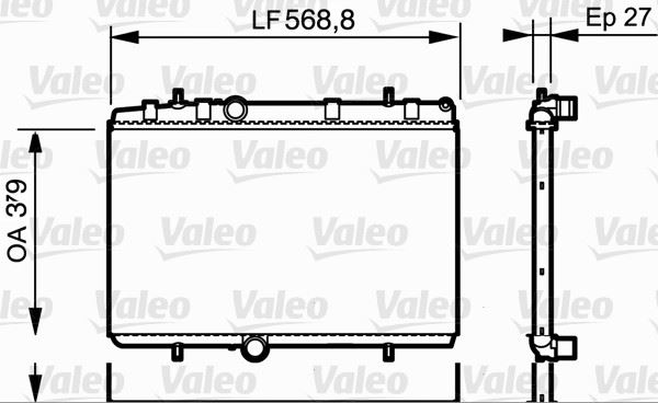 VALEO 734338 Soğutma Sistemi Su Soğutucu & Parçaları - CITROËN C4 II (NC_) uyumlu