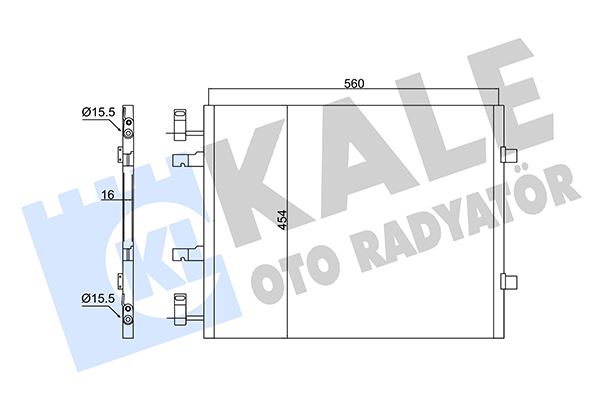 KALE OTO RADYATÖR 350670 İklimlendirme Sistemi Klima Radyatörü - OPEL VIVARO A Platform şasi (X83) uyumlu