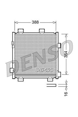 DENSO DCN50040 İklimlendirme Sistemi Klima Radyatörü - CITROËN C1 (PM_, PN_) uyumlu