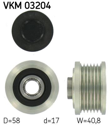 SKF VKM 03204 Elektrik Sistemi Alternatör - FIAT DOBLO Cargo (263_) uyumlu