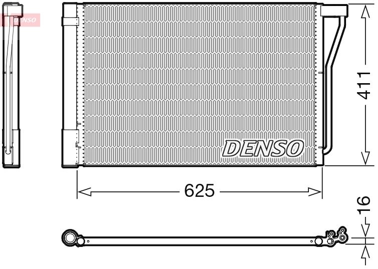 DENSO DCN05022 İklimlendirme Sistemi Klima Radyatörü - BMW 6 Coupe (F13) uyumlu