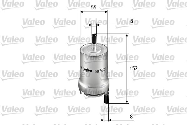 VALEO 587021 Yakıt Sistemi Yakıt Filtresi - VW JETTA IV (162, 163, AV3, AV2) uyumlu