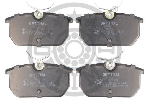 OPTIMAL BP-09460 Fren Sistemleri Fren Balatası - ALFA ROMEO 33 (907_) uyumlu