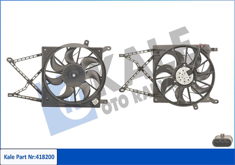KALE OTO RADYATÖR 418200 Soğutma Sistemi Fan - OPEL ASTRA G Hatchback (T98) uyumlu