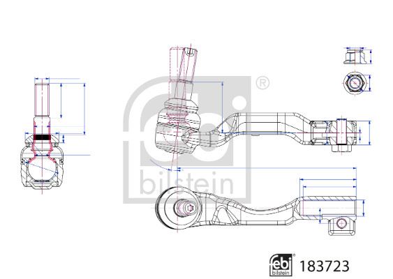 FEBI BILSTEIN 183723 Direksiyon Sistemi Mafsal - BMW X5 (G05, F95) uyumlu