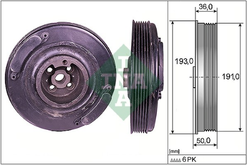 Schaeffler INA 544 0002 10 Motor Kayış Kasnağı - VW TRANSPORTER T4 Minibüs/Otobüs (70B, 70C, 7DB, 7DK, 70J, 70K, uyumlu