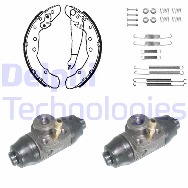 DELPHI KP880 Fren Sistemleri Fren Pabucu - AUDI 80 B4 Sedan (8C2) uyumlu
