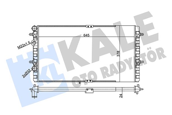 KALE OTO RADYATÖR 356305 Soğutma Sistemi Su Soğutucu & Parçaları - SEAT IBIZA II (6K1) uyumlu
