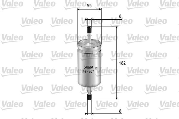VALEO 587027 Yakıt Sistemi Yakıt Filtresi - FORD C-MAX II (DXA/CB7, DXA/CEU) uyumlu