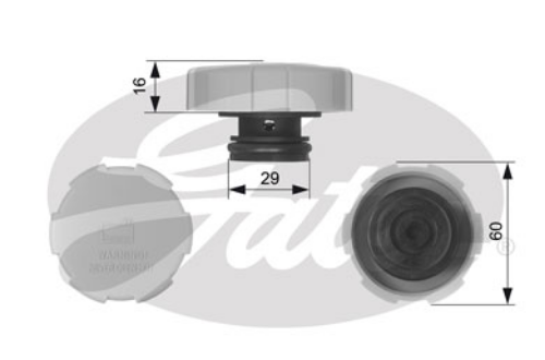 GATES RC231 Soğutma Sistemi İmbusat Deposu - OPEL ASTRA H Station wagon (A04) uyumlu