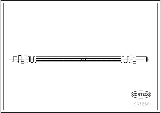 CORTECO 19032561 Fren Sistemleri Fren Hortumları - TRIUMPH DOLOMITE (W, TW) uyumlu