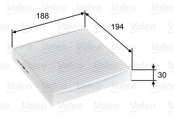 VALEO 715755 İklimlendirme Sistemi Polen Filtresi - ABARTH 500 / 595 / 695 uyumlu