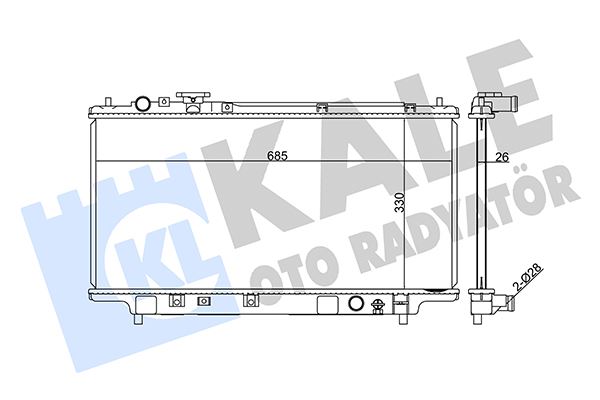 KALE OTO RADYATÖR 359800 Soğutma Sistemi Su Soğutucu & Parçaları - MAZDA 323 S V (BA) uyumlu