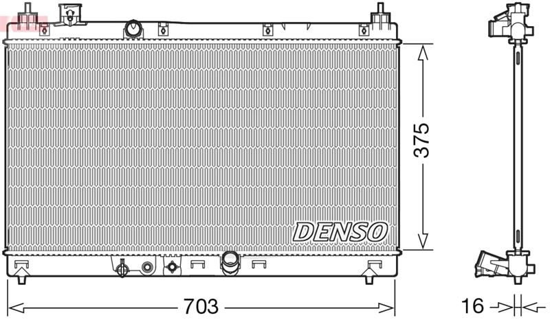DENSO DRM40045 Soğutma Sistemi Su Soğutucu & Parçaları - HONDA JAZZ IV (GK_) uyumlu
