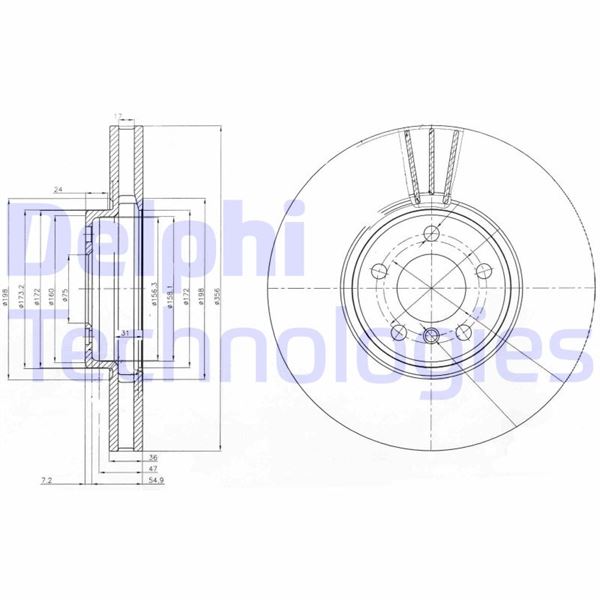 DELPHI BG9004 Fren Sistemleri Fren Diski - BMW X5 (E53) uyumlu