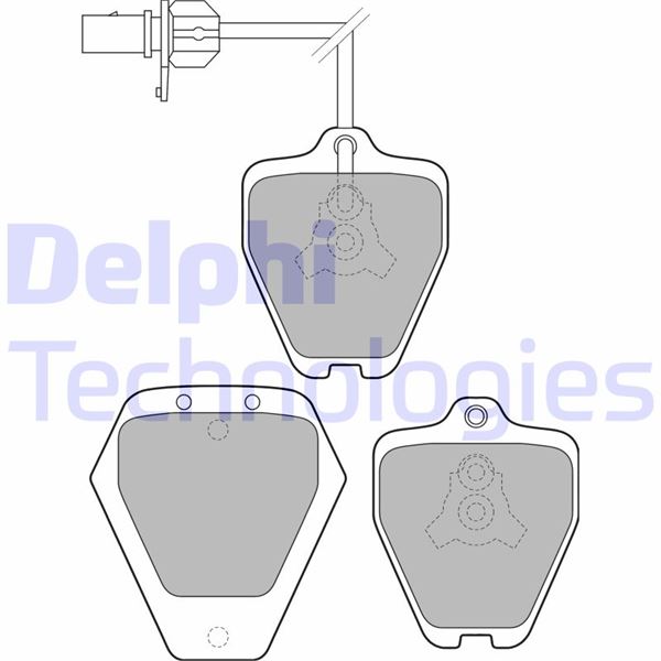 DELPHI LP1760 Fren Sistemleri Fren Balatası - AUDI A6 C5 Avant (4B5, 4B6) uyumlu