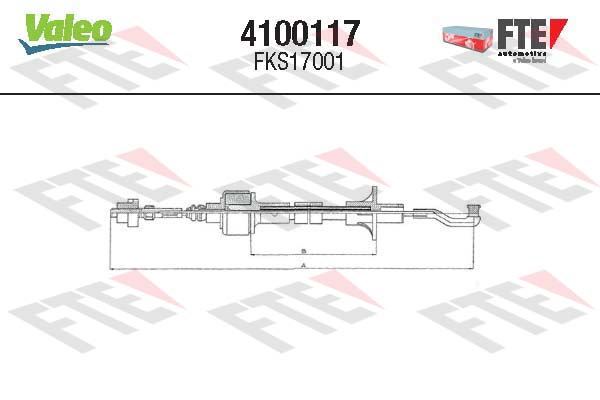 VALEO 4100117 Debriyaj Sistemi Debriyaj Teli - OPEL CORSA A TR (S83) uyumlu