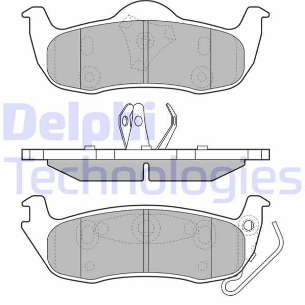 DELPHI LP1975 Fren Sistemleri Fren Balatası - JEEP GRAND CHEROKEE III (WH, WK) uyumlu