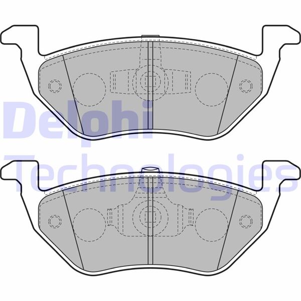 DELPHI LP2158 Fren Sistemleri Fren Balatası - MAZDA TRIBUTE (EP) uyumlu