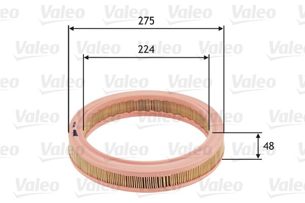 VALEO 585657 Motor Hava Filtresi - FORD ESCORT IV (GAF, AWF, ABFT) uyumlu