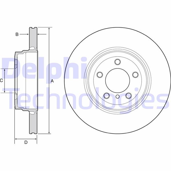 DELPHI BG9120C Fren Sistemleri Fren Diski - BMW 7 (E65, E66, E67) uyumlu