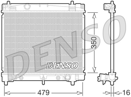 DENSO DRM50070 Soğutma Sistemi Su Soğutucu & Parçaları - DAIHATSU CHARADE VIII uyumlu