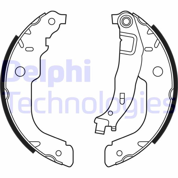 DELPHI LS2000 Fren Sistemleri Fren Pabucu - PEUGEOT 208 I (CA_, CC_) uyumlu