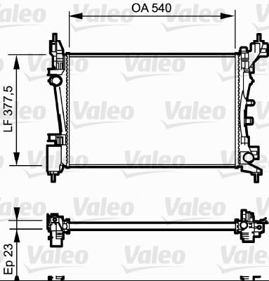 VALEO 735042 Soğutma Sistemi Su Soğutucu & Parçaları - FIAT PUNTO EVO (199_) uyumlu