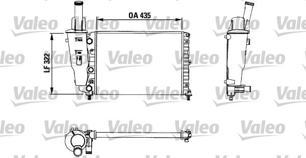 VALEO 730976 Soğutma Sistemi Su Soğutucu & Parçaları - FIAT PUNTO (176_) uyumlu