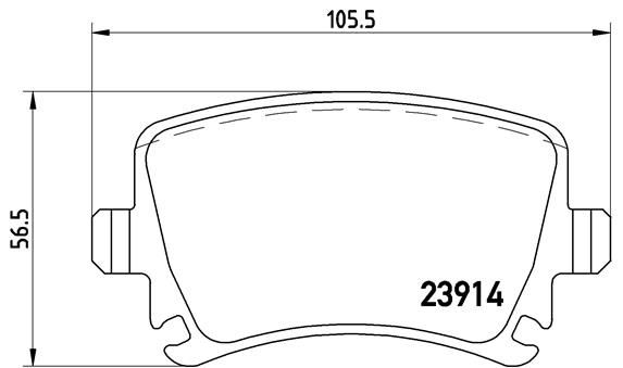BREMBO P 85 073 Fren Sistemleri Fren Balatası - VW CADDY III Kasa/büyük limuzin (2KA, 2KH, 2CA, 2CH) uyumlu