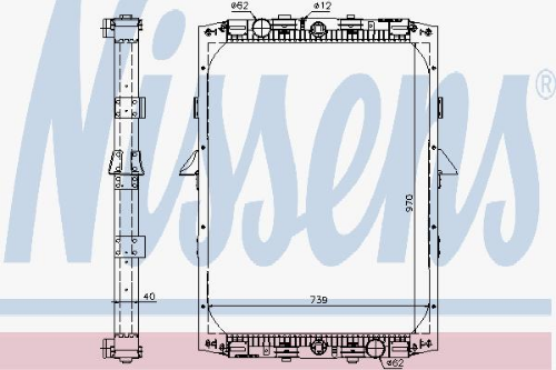 NISSENS 61419A Soğutma Sistemi Su Soğutucu & Parçaları