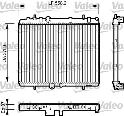 VALEO 734463 Soğutma Sistemi Su Soğutucu & Parçaları - PEUGEOT 407 (6D_) uyumlu