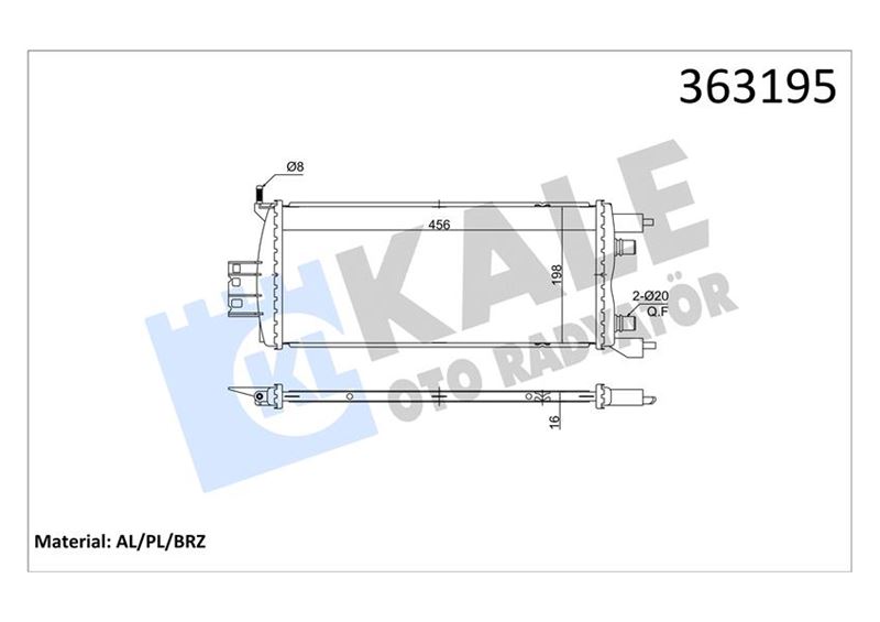 KALE OTO RADYATÖR 363195 Motor Basınç Regülatörü