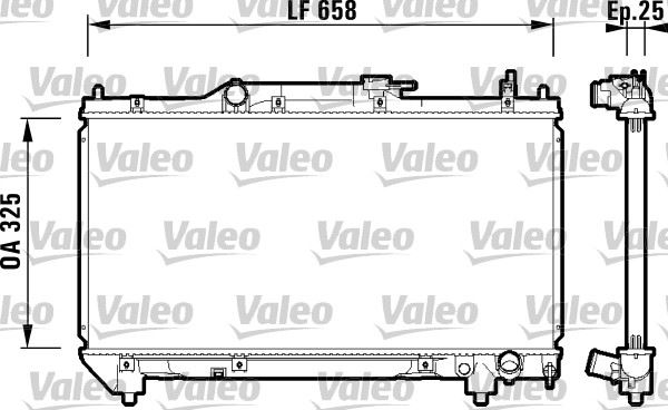 VALEO 732951 Soğutma Sistemi Su Soğutucu & Parçaları - TOYOTA AVENSIS (_T22_) uyumlu