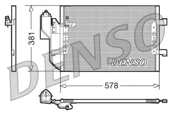 DENSO DCN17002 İklimlendirme Sistemi Klima Radyatörü - MERCEDES-BENZ A-SERISI (W168) uyumlu
