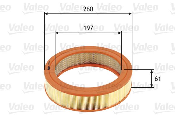 VALEO 585698 Motor Hava Filtresi - TOYOTA CRESSIDA Sedan (_X3_) uyumlu