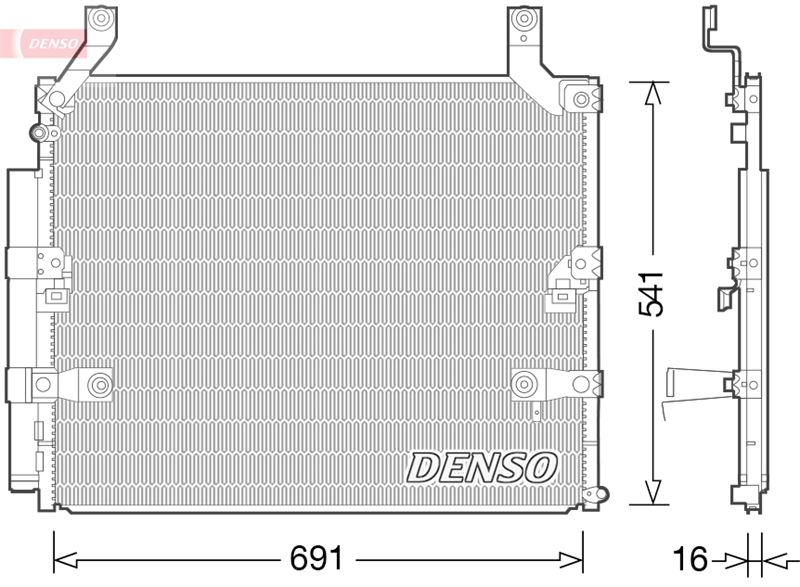 DENSO DCN50032 İklimlendirme Sistemi Klima Radyatörü - LEXUS LX (UZJ100) uyumlu