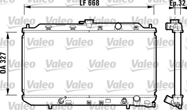 VALEO 734111 Soğutma Sistemi Su Soğutucu & Parçaları - HONDA INTEGRA Hatchback (DA) uyumlu