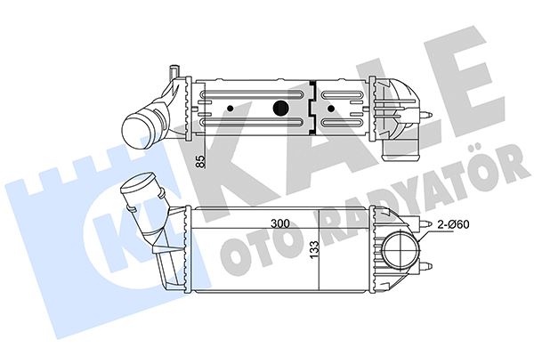 KALE OTO RADYATÖR 350815 Motor Turbo Radyatörü - PEUGEOT 307 (3A/C) uyumlu