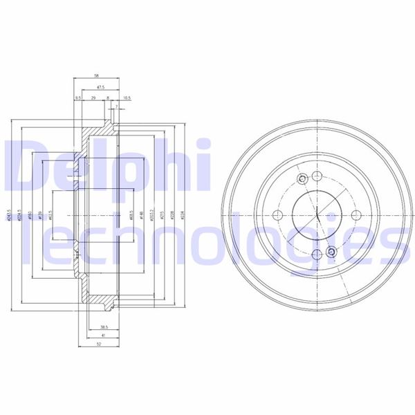 DELPHI BF517 Fren Sistemleri Fren Kampanası - HYUNDAI GETZ (TB) uyumlu