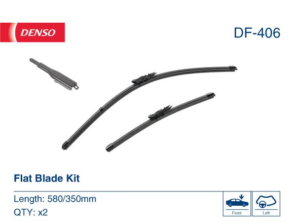DENSO DF-406 Kaporta & Gövde Parçaları Cam Silecek Mekanizması - NISSAN JUKE (F15) uyumlu