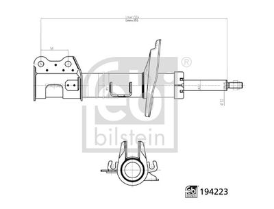 FEBI BILSTEIN 194223 Süspansiyon Sistemi Amortisör - FIAT DOBLO Cargo (263_) uyumlu
