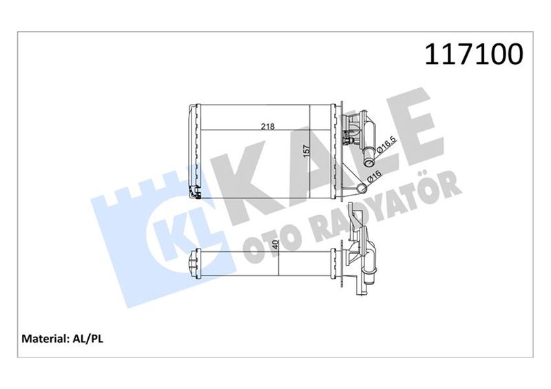 Kalorifer Radyatörü - KALE OTO RADYATÖR - 1783862AL