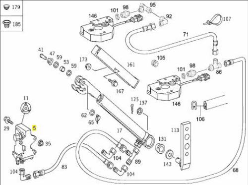 Kabin Krikosu - MERCEDES ORIJINAL - A0015530001 Ürün Görseli